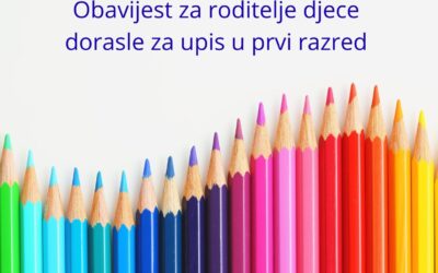 Obavijest za roditelje